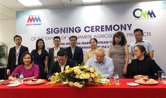 Lễ ký kết giữa MM Mega Market với CMM Singapore