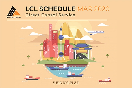 Update LCL Sailing Schedule from HCM to Asia - Mar 2020