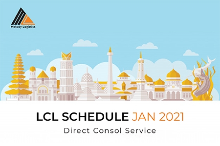 Update LCL Sailing Schedule from HCM to Asia - Jan 2021