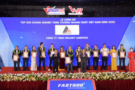 Melody Logistics vinh dự có mặt trong Top 500 doanh nghiệp tăng trưởng nhanh nhất Việt Nam 2021