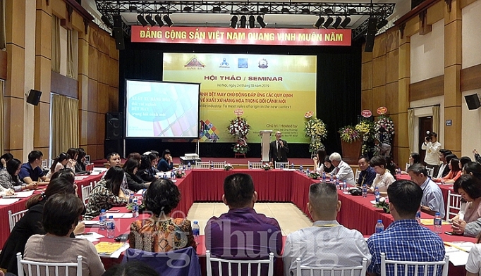 Doanh nghiệp dệt may trong nước quan tâm tới các giải pháp nhằm đáp ứng quy định xuất xứ hàng hoá