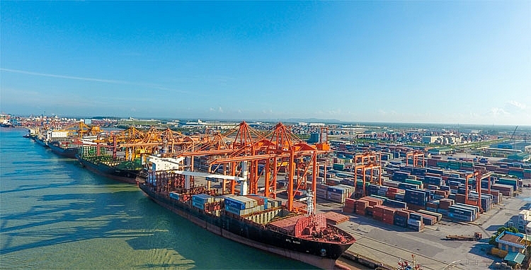 Bến cảng Tân Vũ (Cảng Hải Phòng) một trong những cảng biển hiện đại nhất khu vực phía Bắc Bến cảng Tân Vũ (Cảng Hải Phòng) một trong những cảng biển hiện đại nhất khu vực phía Bắc
