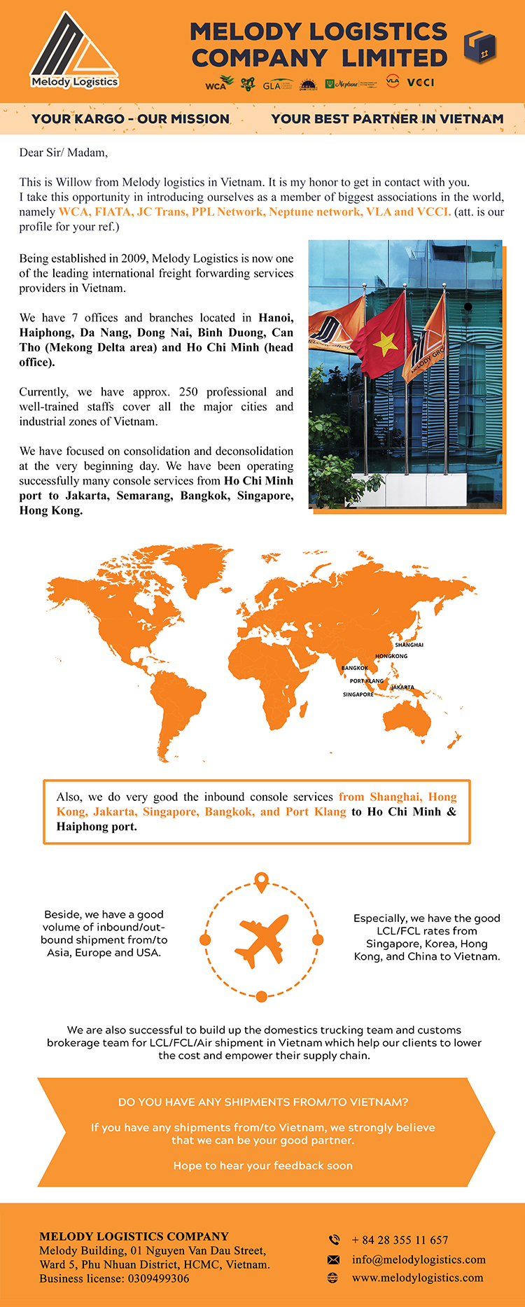 Freight forwarder services